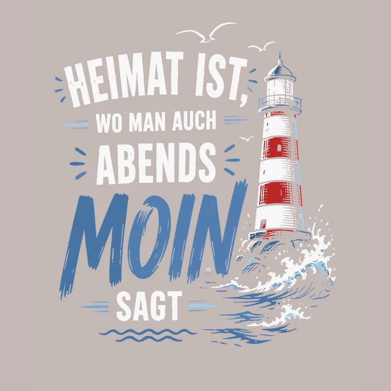 Heimat Moin Abend Leuchtturm