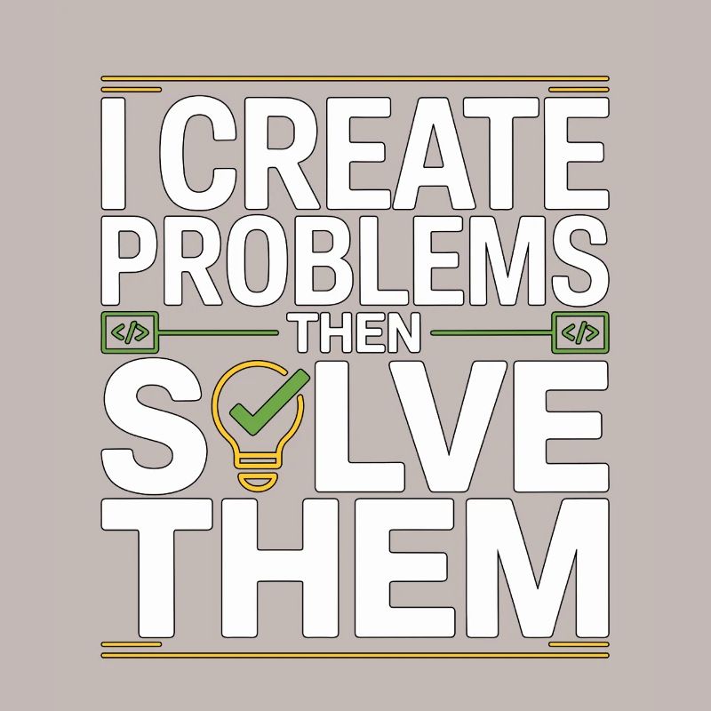 Game Developer I Create Problems Then Game Coder