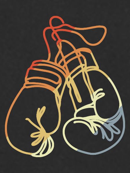 Boxing Gloves Retro Style