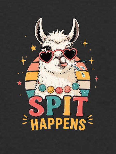 Llama Spit Happens Shirt