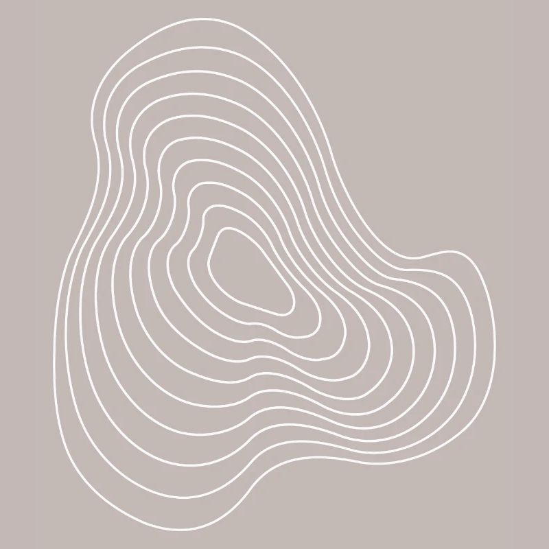 Contour Plasma Echoes Abstract Pattern