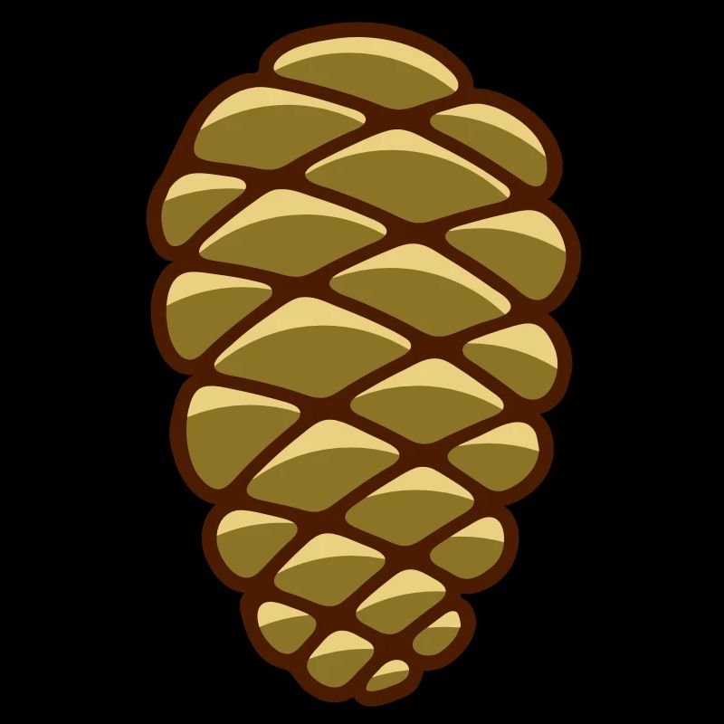 Un cône de pin