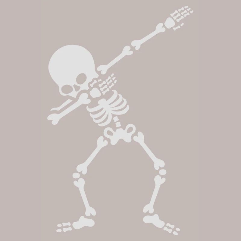 Dabbing skeleton dab dance Halloween