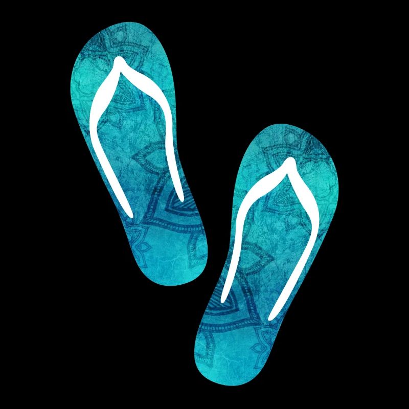 Flip flops yoga summer beach vacation