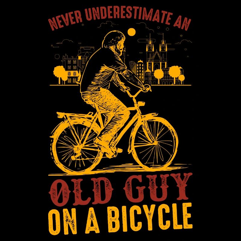 Never Underestimate Old Guy Bicycle