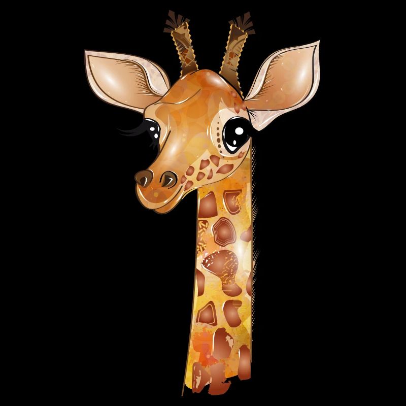 Drawing of a cute giraffe