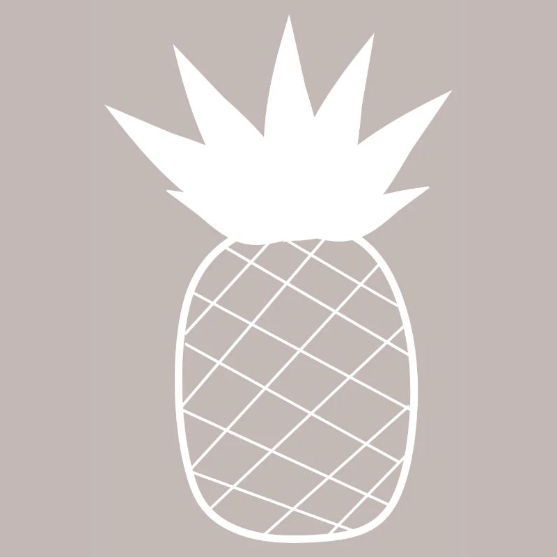 Ananas weiß Sommer Urlaub Geschenk Geschenkidee