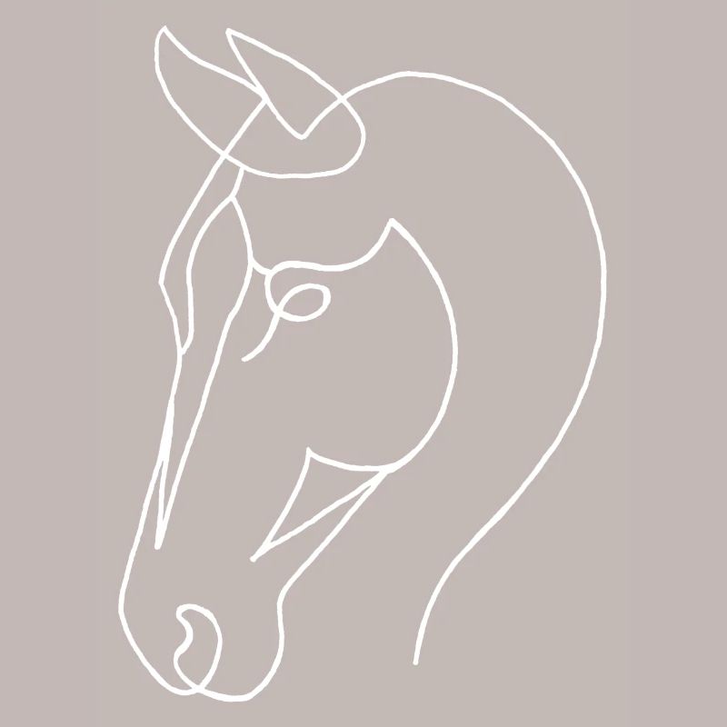 Esquisse du cheval blanc