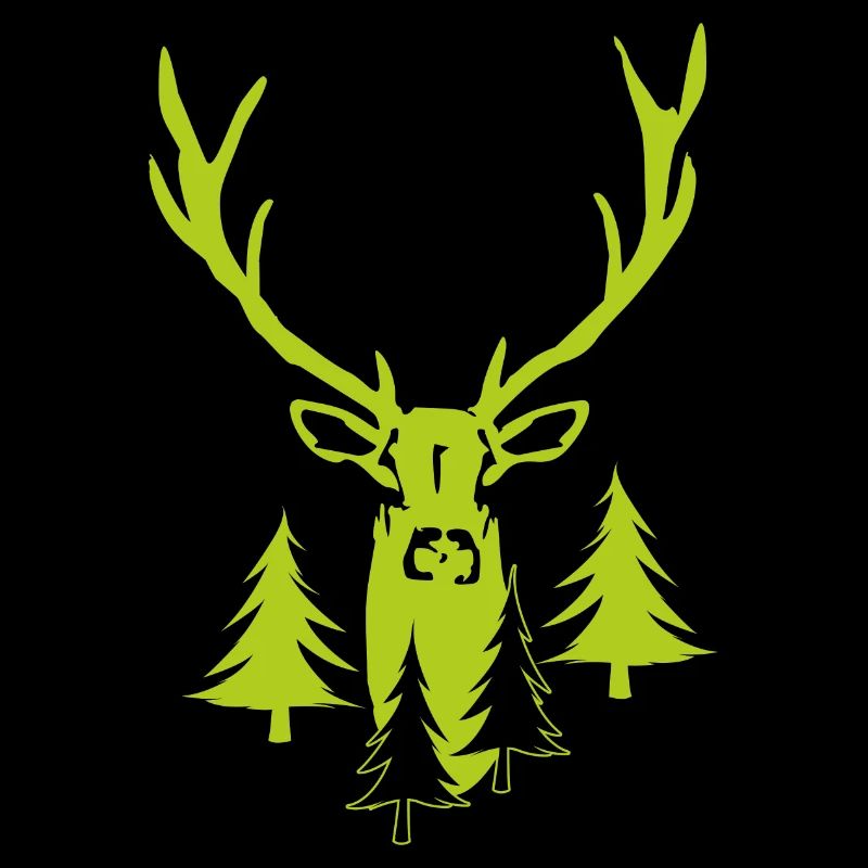 Edler Hirsch Wald - Hirsch mit Geweih