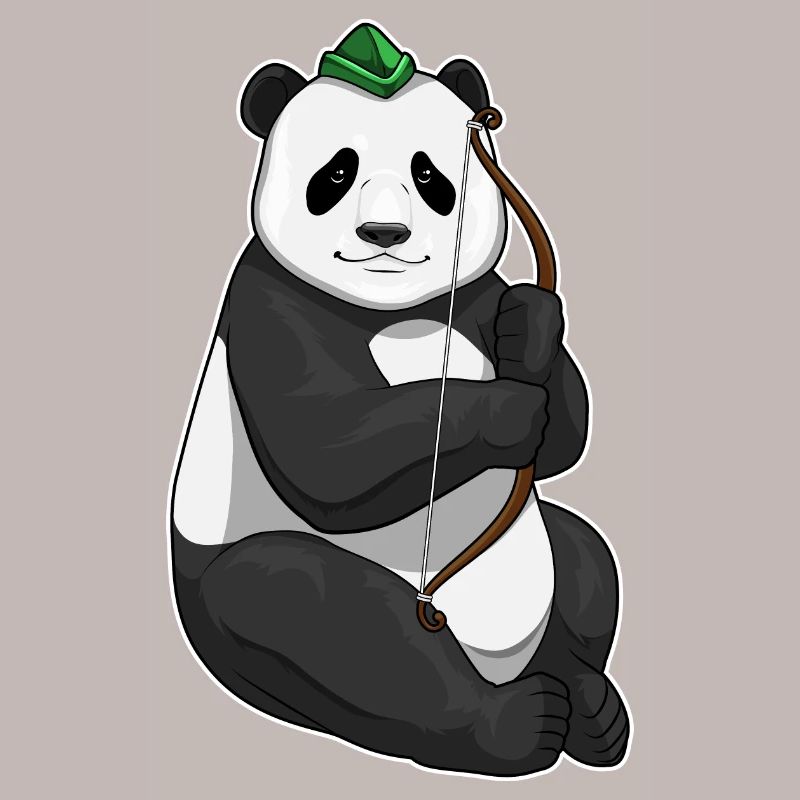 Panda Bogenschütze Bogen