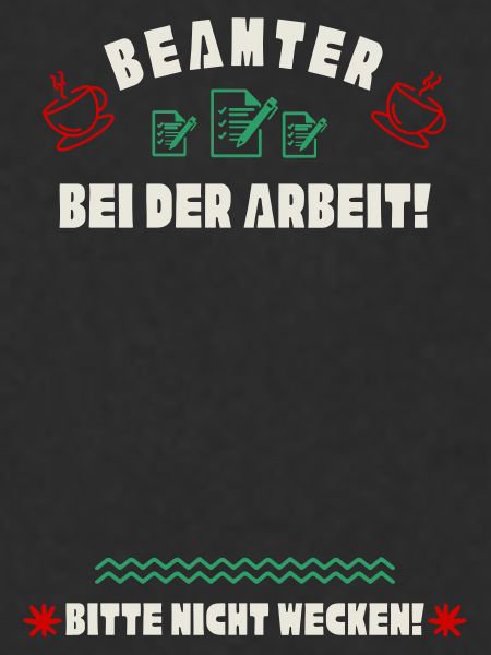 Schlafender Beamter