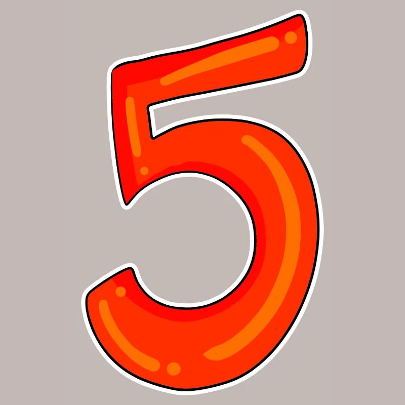 Symbole de cinq chiffres 5
