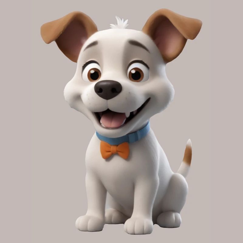 Cher chiot avec nœud papillon