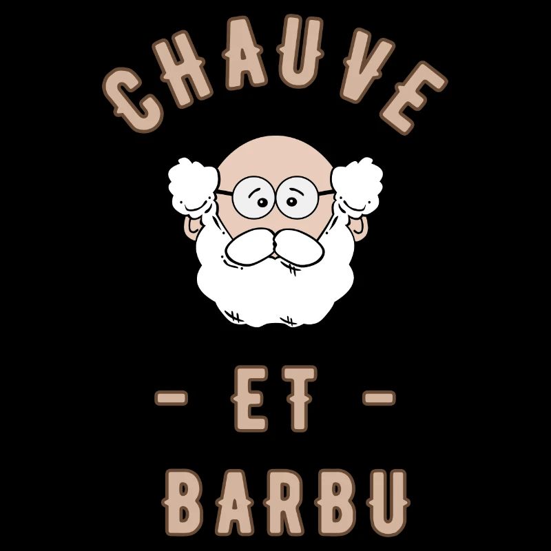 Bald and bearded