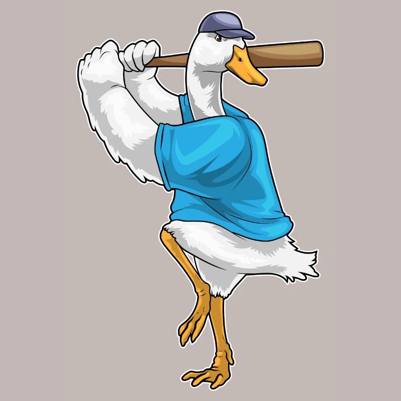 Duck Baseball Baseball Bat