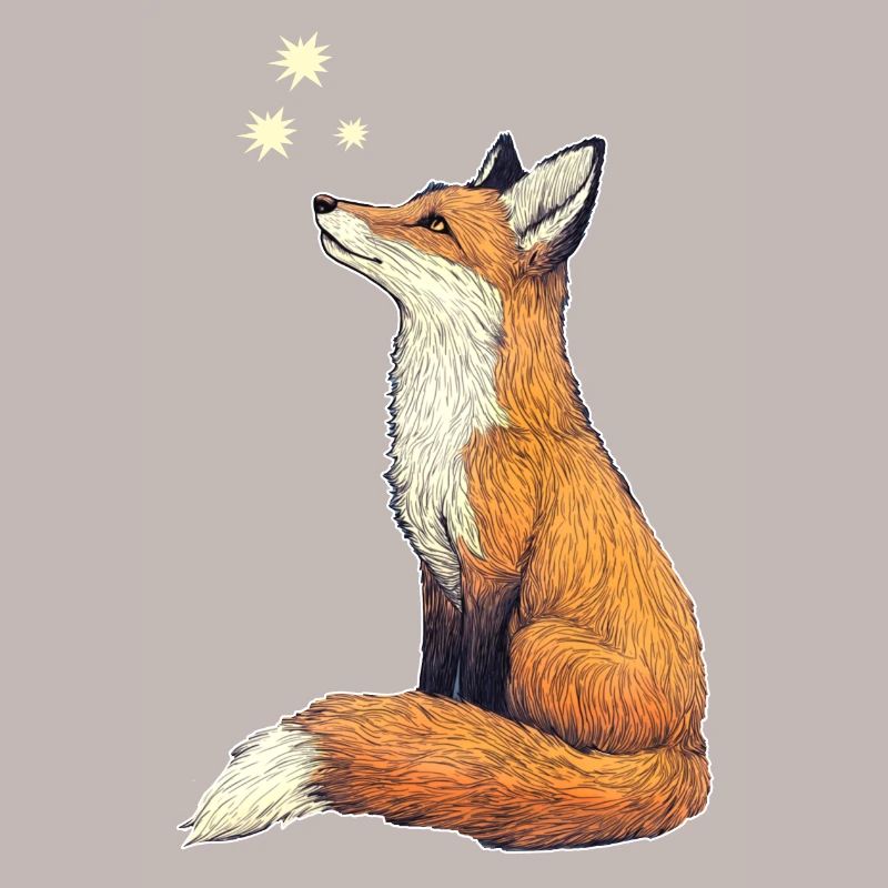 Fuchs mit Sternen