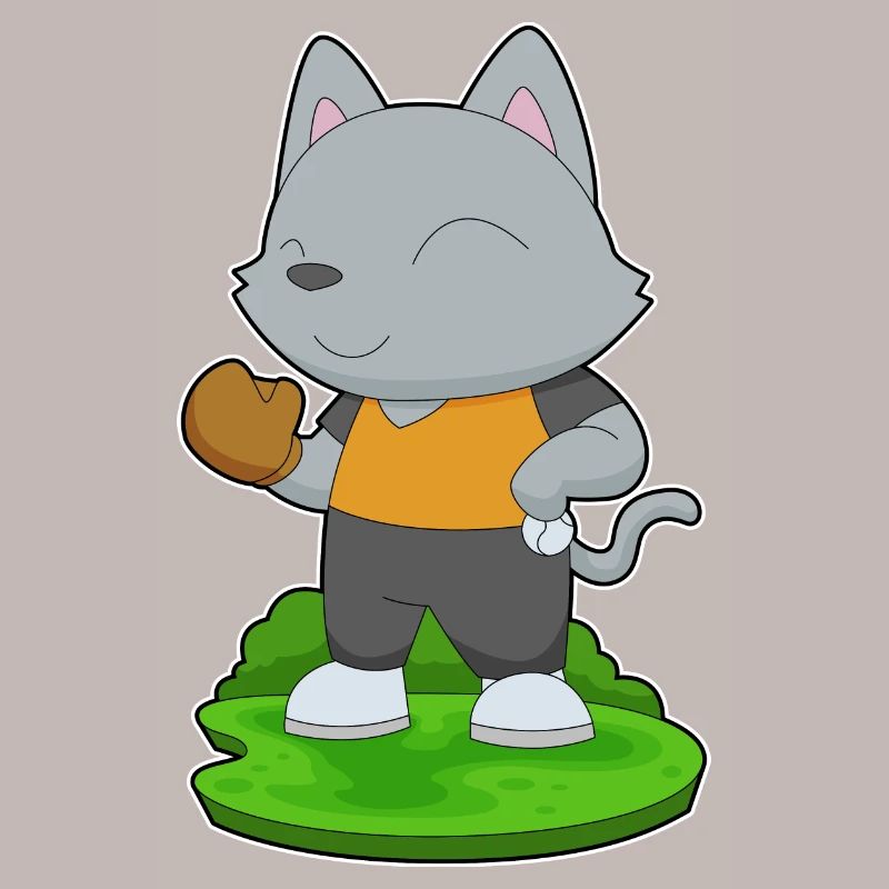 Cat Baseball Gant de baseball