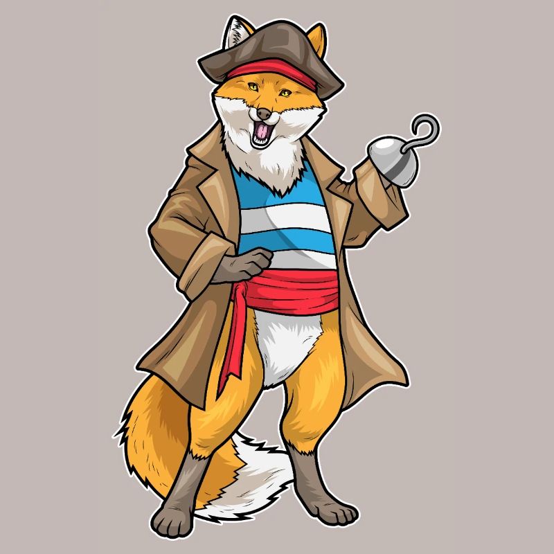 Fox Pirate Hook Hand