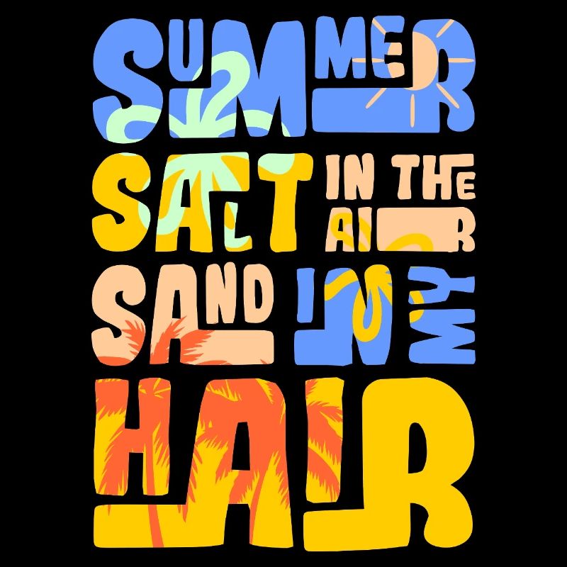 Sommerzeit Sand und Meer Design