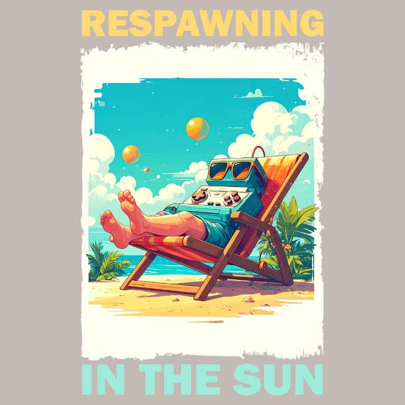 Console de jeu sur la plage au soleil