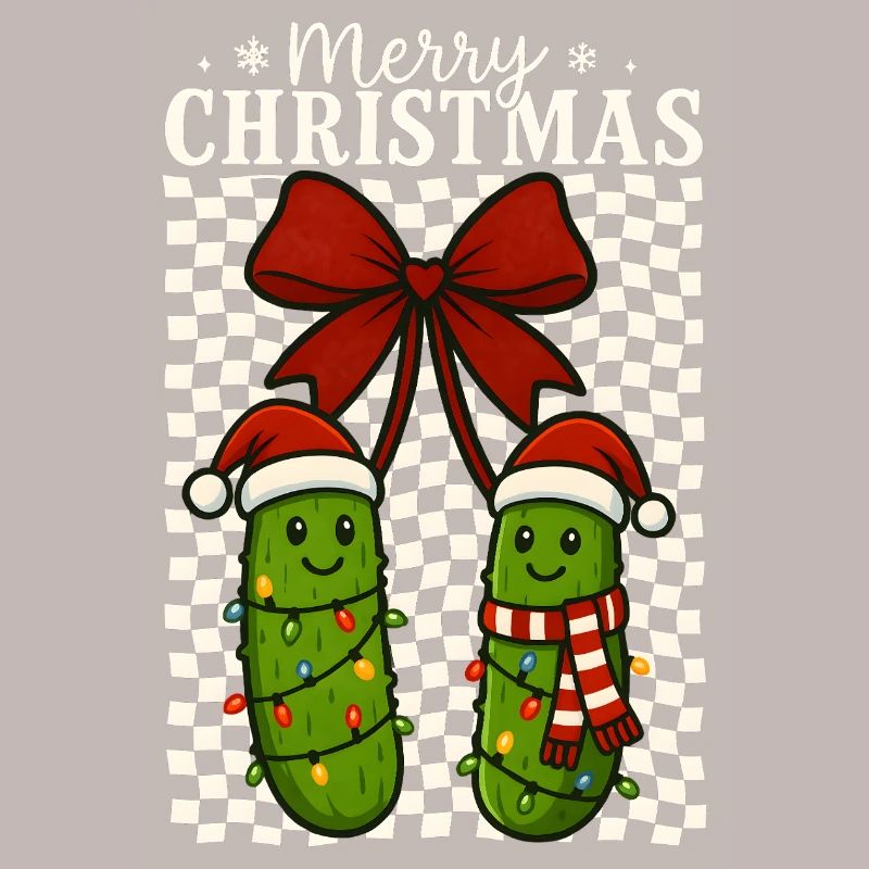 Mignon Joyeux Noël Cornichons Vacances Design