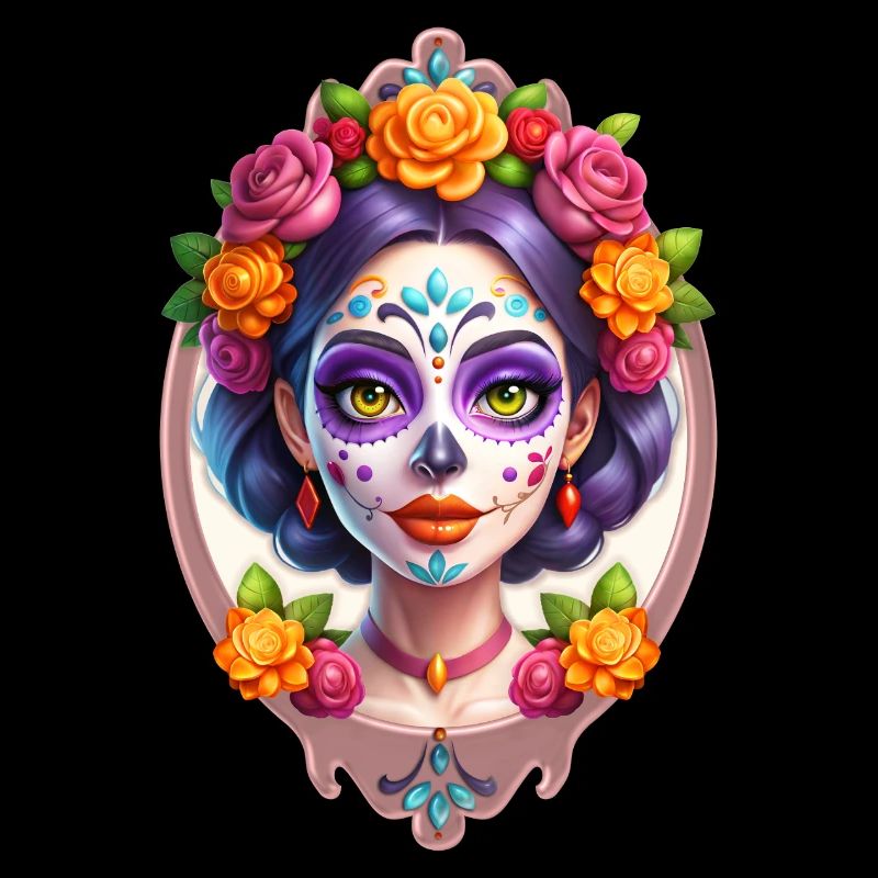 Mexican Dia de Muertos Sugar skull