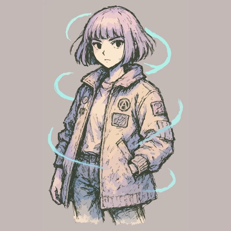 Neon Patch Bomber Mädchen