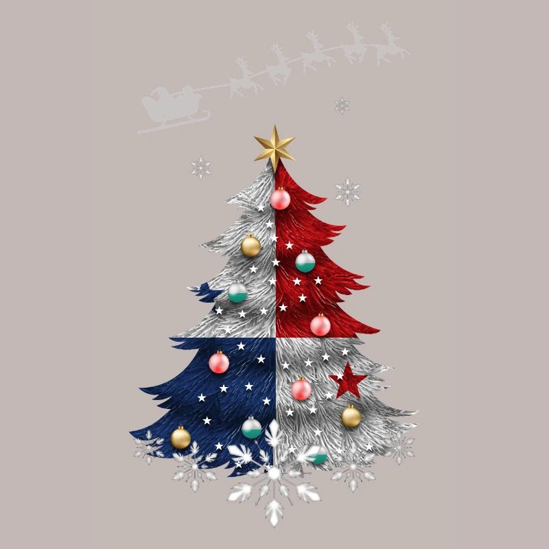 Christmas tree with Panama flag