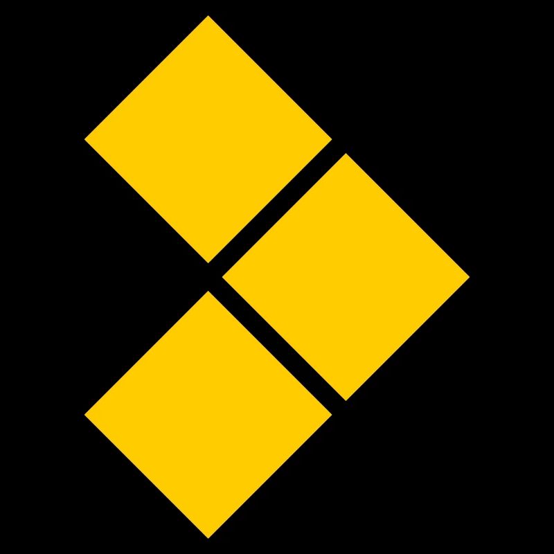 Geometric Yellow Diamond Grid