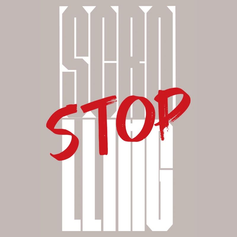 Stop Scrolling Typography design