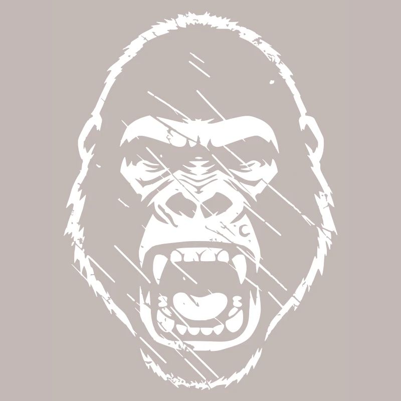 Furious Gorilla Stenchil Grunge vector_path130