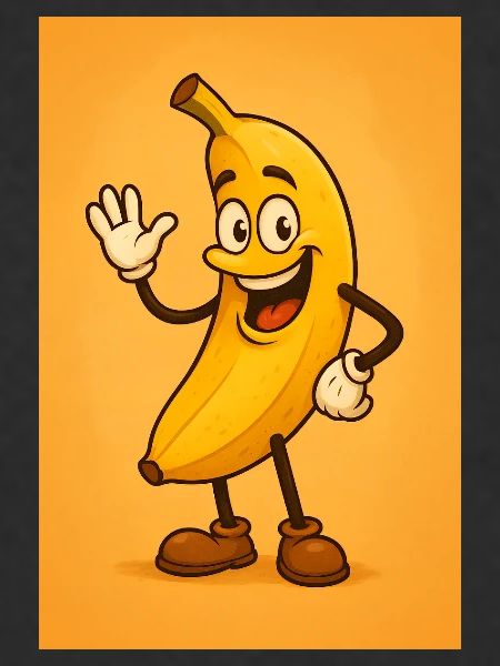 Live Banana Mascot