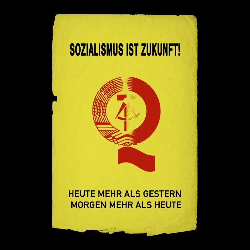 Le socialisme, c’est l’avenir – Affiche rétro de la RDA
