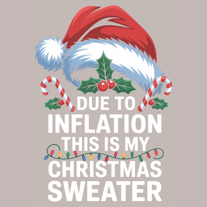 Jeu de mots sur l’inflation avec le pull de Noël
