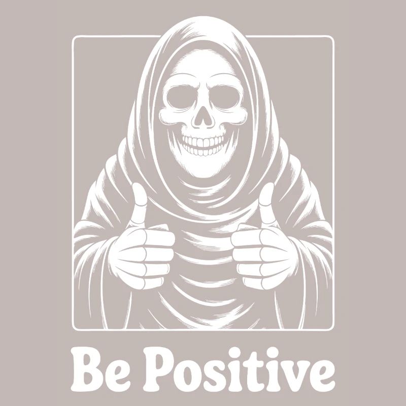 Be Positive Skeleton Motif