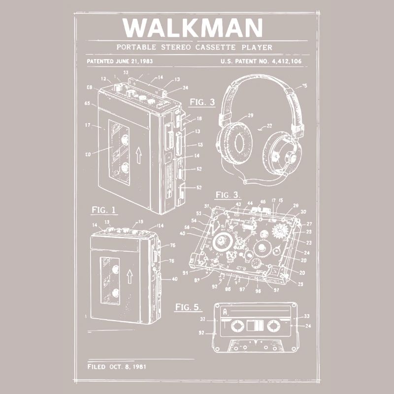 Walkman-Bauplan-Schaltplan