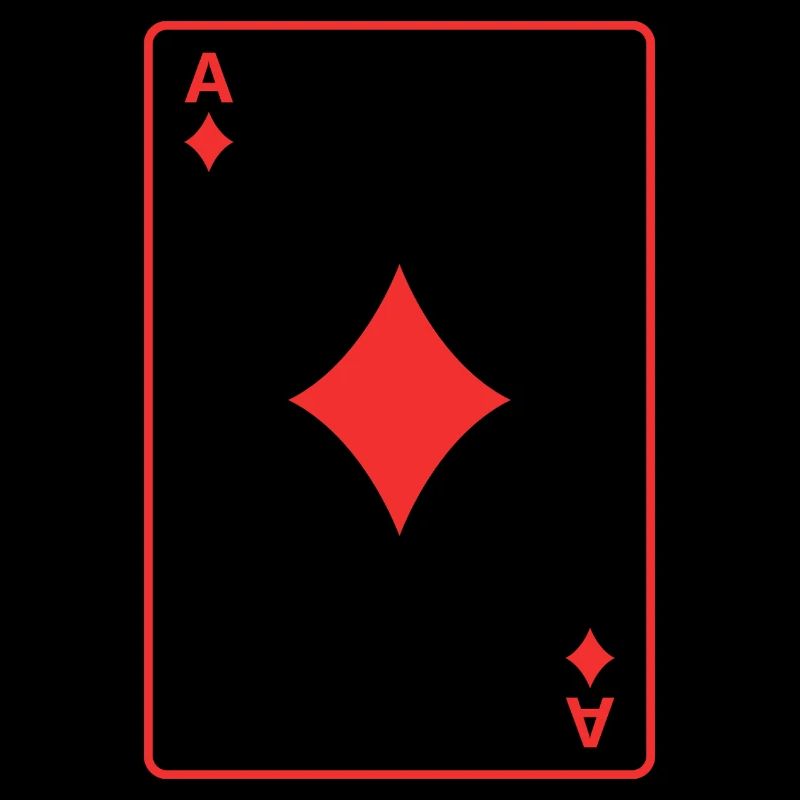 Rotes Karo-Ass