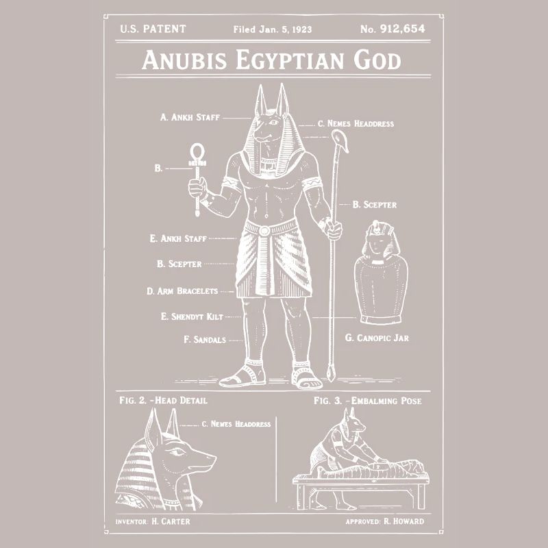 Anubis Blueprint Icon Tee