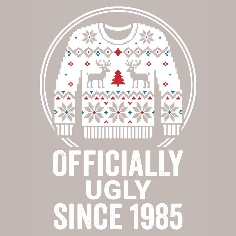 Pull officiel de Noël laid 1985