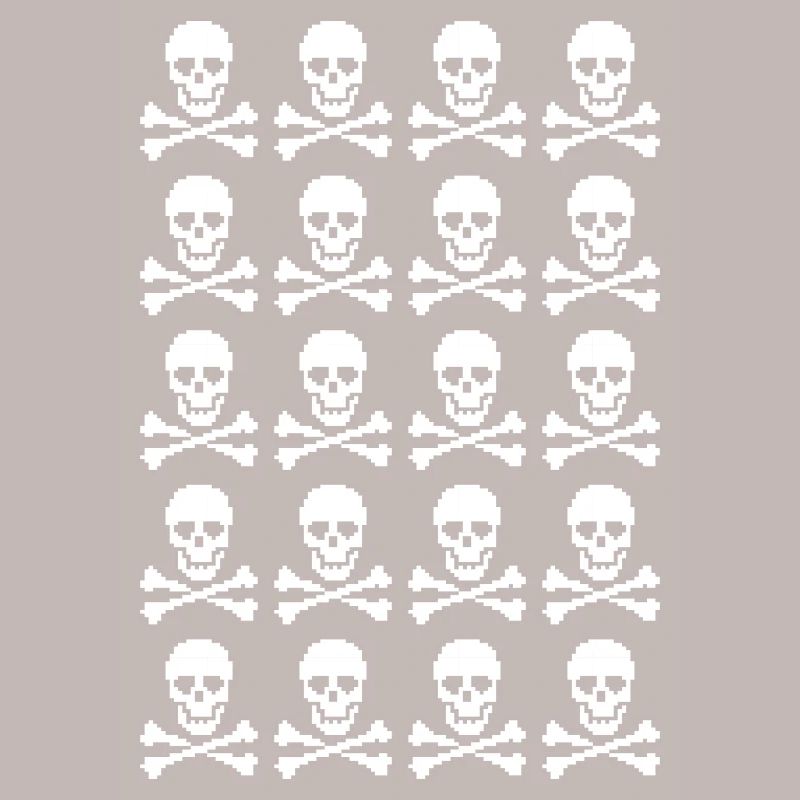 Skull & Crossbones Repeating Pattern