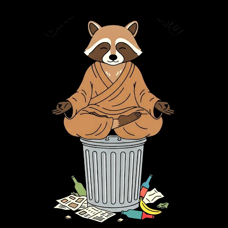 Räuchbär Zen auf Tonne