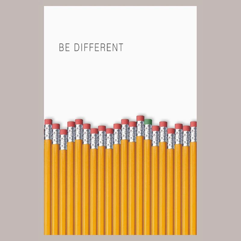 Be Different Minimalist Statement Design