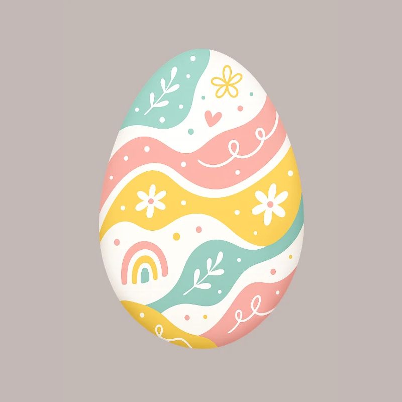 Pastel Easter Egg Pattern