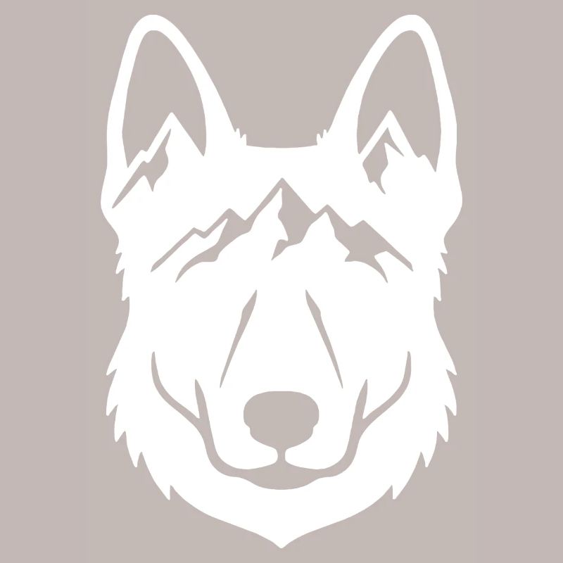 Mountain Wolf Line Kunst