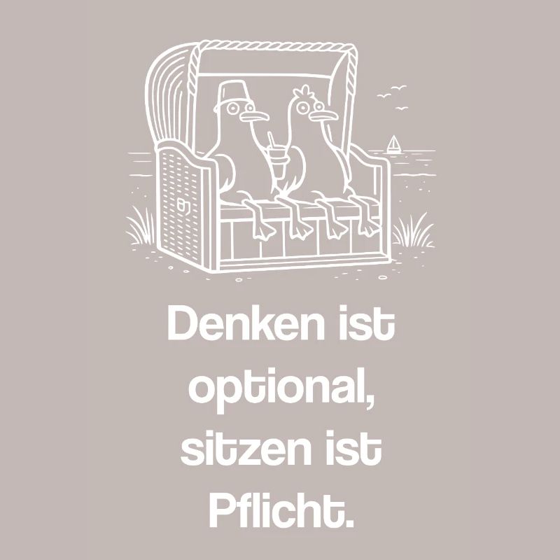 Denken optional sitzen Pflicht Strandkorb witzig