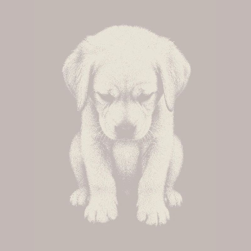 Chiot labrador triste Art mignon mignon