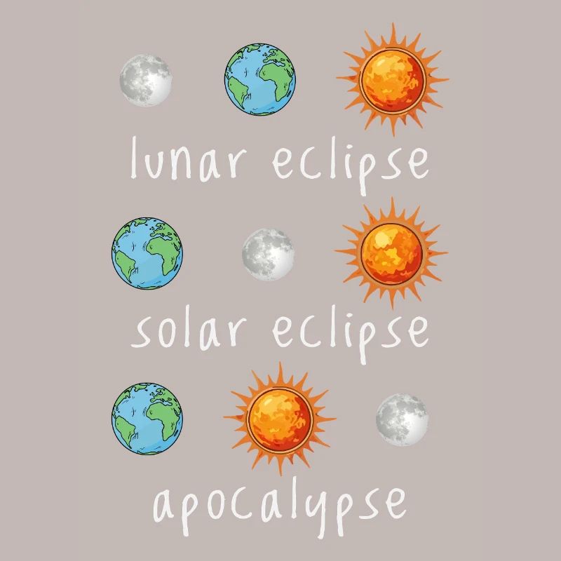 Lunar Eclipse Solar Eclipse Apocalypse Humor