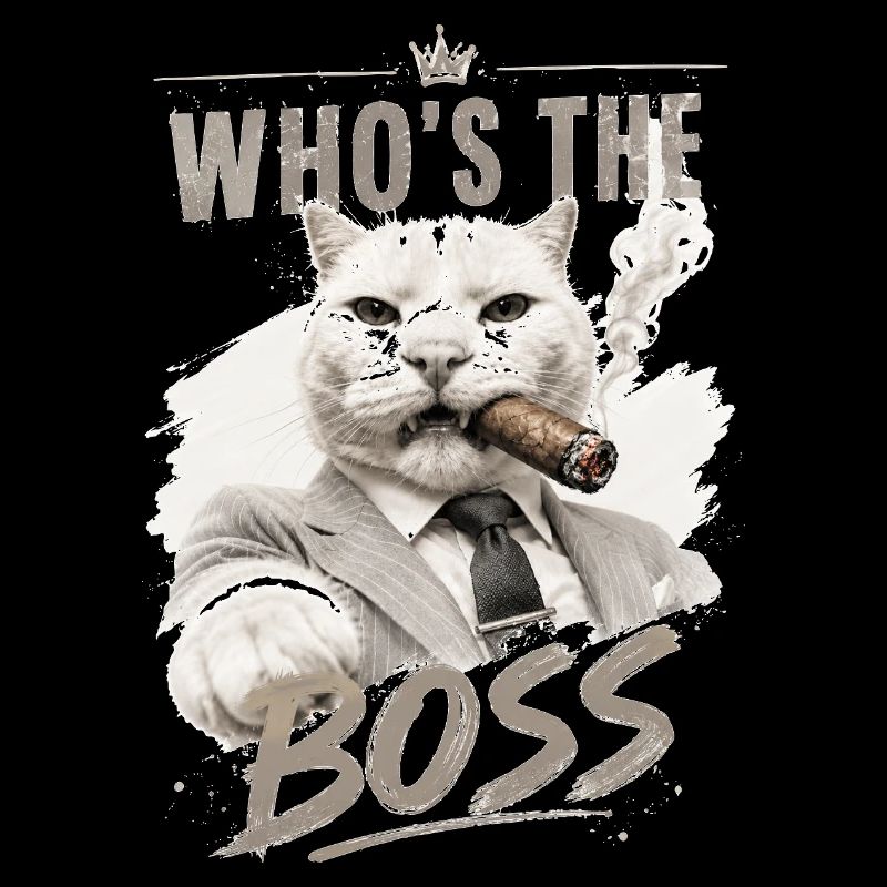 Katzenboss im Anzug