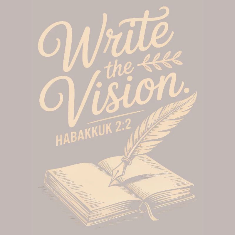 Plume du verset biblique Write the Vision