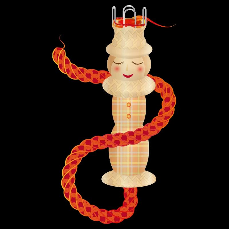 bezaubernde Strickliesel mit Strickschnur